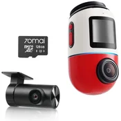 70mai X800 4K SET z RC Cervena + 70mai SD 128GB kartica