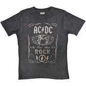 AC/DC Cannon Swig Wash Collection Dip-Dye On Black L Majica