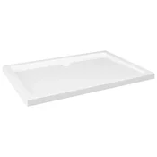 Vidaxl Pravokotna ABS tuš kad bela 80x110 cm