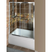 Vrata za prho DEEP, 1300 x 1650 mm, prosojno steklo - Premična - Vrata za nišo