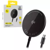 Blavec indukcijski punjac BQI-03 Qi2 15W magnetski Magsafe (BQI03-QI2MB) crni