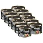 Super Rafi Cat Sterilised P&F Guinea fowl and Duck hearts 12 x 185 g