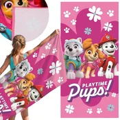 Paw Patrol Tačke na patrulji HITRO SUŠEČA Plažna, kopalna brisača za deklico, 100% BOMBAŽ 70x140 cm OEKO-TEX