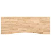 Vidaxl Mizna plošča neobdelan 140x60x2,5 cm trdna hrastovina