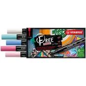 Akrilni marker STABILO FREE Acrylic T300 Okrogla konica 2-3 mm - Candy, set 5 kosov