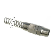 Končnica z zunanjim navojem 1/4´´ z zaščitno vzmetjo 12x8 mm