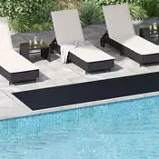 vidaXL Podloga za tla Črna 1 x 5 m Guma