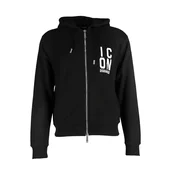 Črna jopa s kapuco Dsquared2