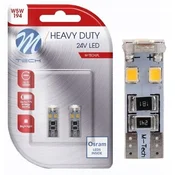 M-Tech W5W T10 LED ŽARNICE OSRAM M-TECH CANBUS 24V BELE