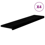 Gazišta stepenice 4 kom tamnosmedi 110x25x2 cm masivna hrast