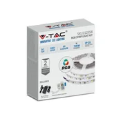 V-Tac 7W/m RGB LED trak, komplet 5m, 60 LED na meter, vklj. krmilnik in napajalnik