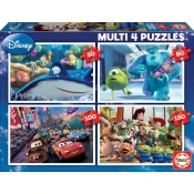 EDUCA 15615 PUZZLE 4 MULTI Pixar 50-80-100-150 ks