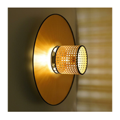 Duolla - Zidna svjetiljka TOKYO RATTAN 1xE27/15W/230V zlatna/ratan