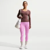 Nike Zenvy Womens High-Waisted Full-Length Leggings with No Front Seam