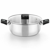 Saucepan, stainless steel, with lid, 18 cm / 1.75 L, Elite - Monix