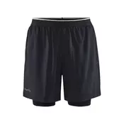 Craft ADV CHARGE 2IN1 STRECH SHORTS M, moške fitnes hlače, črna 1911911