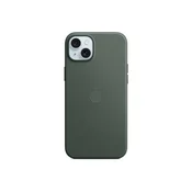 Apple ovitek iz tkanine FineWoven za iPhone 15 Plus z MagSafe - zimzelena