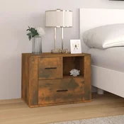 Nocni ormaric dimljeni hrast 60x36x45 cm konstruirano drvo