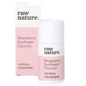 Raw Nature Raw Nature, Natural Lip Balm, Naravni balzam za ustnice, jagoda, 9 g