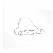 Plakat - Lazy Bear 30x21 Bez okvira