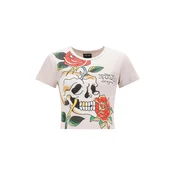 Ed Hardy Majica ecru/rumena/zelena/rdeča