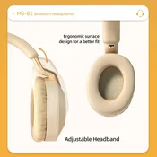 Bluetooth slušalice MS-B2 sa mikrofonom crne