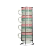 Tognana Set šolja Pastel, 320 ml, 4 komada, Šareni