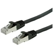 VALUE Value 21.99.1255 RJ45 omrežni kabel\, Patch kabel CAT 6 S/FTP 3.00 m črna 1 kos, (20420227)