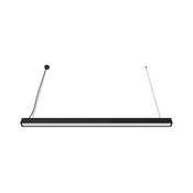 LED luster na sajli LED/44W/230V 6000K 120 cm crna