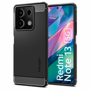 Spigen - Rugged Armor ovitek za Xiaomi Redmi Note 13 5G - črna