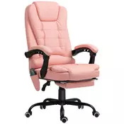 Homestar Pisarna stol z 7-točkovnim masažnim sistemom 67x67x111 cm roza