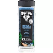 Le Petit Marseillais Minerals & Cedarwood gel za prhanje 4 v 1 za moške 400 ml