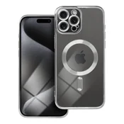 OEM Srebrno etui za iPhone 15 PRO MAX Electro Mag Cover, združljivo z MagSafe