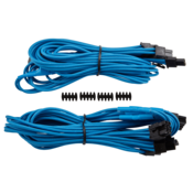 Corsair Premium Sleeved PCIe Dual-Kabel, Doppelpack (Gen 4) - blau CP-8920253