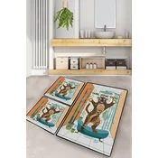 Lessentiel Maison Set 3 prostirke za kupatilo Šareni