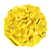 Papirnate konfete 500 g – zlate