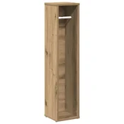 Vidaxl Kopalniška omarica z držalom za rolete Artisan hrast 20,5x20x90 cm