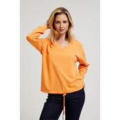 Marisse Womens Sweatshirt Z-Bl-4509 Orange
