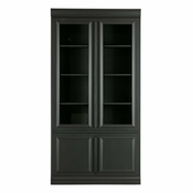 Črna vitrina iz masivnega bora 110x215 cm Organize – BePureHome