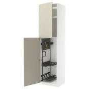 METOD Visoki element-ostava, bela/Havstorp bež, 60x60x240 cm