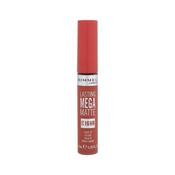Rimmel London Lasting Mega Matte Liquid Lip Colour dolgoobstojna mat tekoča šminka 7.4 ml Odtenek scarlet flames