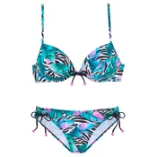 VIVANCE Bikini žad/roza/črna/bela