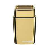 BaByliss Pro FXFS2GE Double Foil Metal Shaver Gold