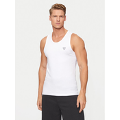 Guess Majica brez rokavov U97M02 KCD31 Bela Regular Fit