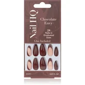 Nail HQ Almond umetni nohti Chocolate Envy 24 kos