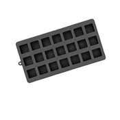 INF Silikonski pladenj za ledene kocke s pokrovom Black, (21779218)