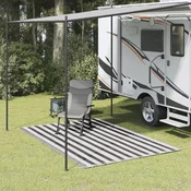 shumee vidaXL Preproga za šotor 200x300 cm antracitna in bela