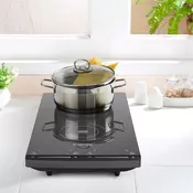 Klarstein Varicook Slim, Indukcijska kuhalna plošča, 2 kuhalni plošči, 2900W, 60-240 °C, črna barva (CP3-Varicook-Slim-Do)