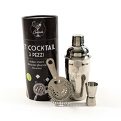 MHOME Set mešalnik za koktajl - cocktail Shaker 550 ml, merica, cedilo/3 kos/inox