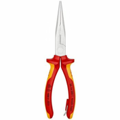 Knipex klešta špic prava VDE 200mm sa dodatkom za kacenje - hromirana (26 16 200 T BK)